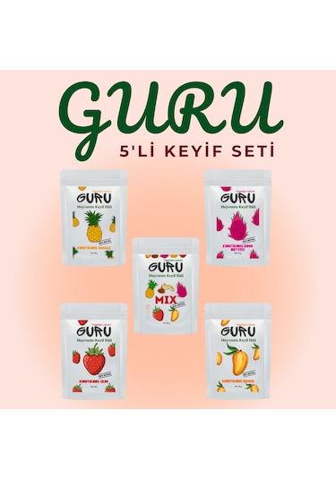Guru Doğal Kuru Meyve Keyif Seti 5'li