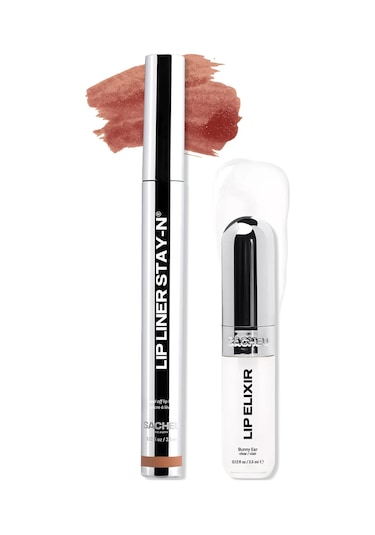 Sacheu Line & Shine Lip Duo Uzun Süre Kalıcı Dudak Şekillendirme Ve Parlaklık Seti 2x3.5ml Set