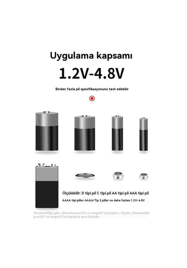 Pil Ölçüm Cihazı Doğrudur Ve Led'in Taşınması Kolaydır. 1 Adet
