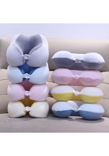U Şeklinde Peluş Boyun Yastığı - Sarı - 30cm Um93390-3 Yurt Dışından Sarı