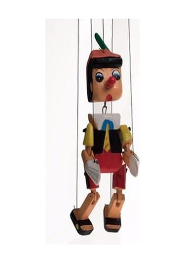 Ahşap Hareketli Kukla Pinokyo 22 Cm