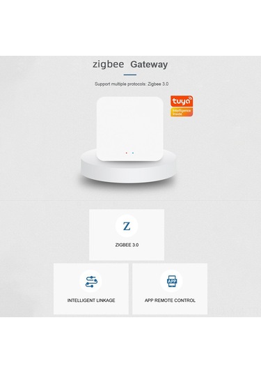 Ximistore9 Tuya Cihazları İçin Zigbee 3.0 Akıllı Ağ Hub'ı, Alexa Ve Google Home İle Ses Kontrolü, 2.4ghz Wifi Desteği, 128 Alt Cihaz Bağlantısı Tyzg1