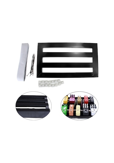 Geeksen Taşınabilir Elektrik Gitar Efekt Pedal Panosu İçin Saklama Çantası