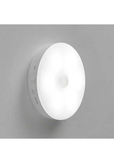 Mufunye Mianbaoshu Akıllı Hareket Sensörlü Led Gece Lambası, Usb Şarj Edilebilir, Sabit Ve Sürekli Işık Modu, Beyaz Işık, Dolap/odalar İçin, 6 Adet Diğer