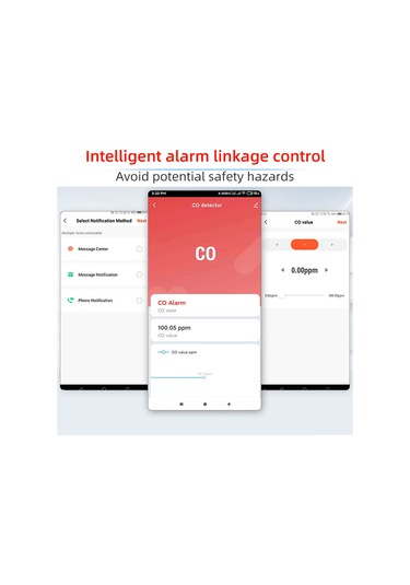 Teltree Zigbee Akıllı Karbonmonoksit Alarmı Mobil Uygulama İle Anlık Gaz Takibi Çoklu Alarm Seçenekleri Usb Güç Kaynağı
