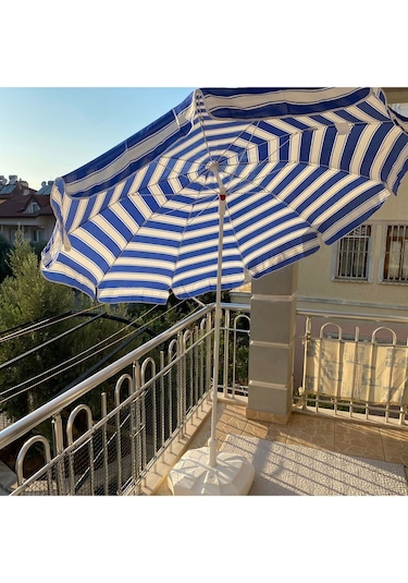 Plaj Şemsiyesi Eğilebilir 200x200 Ölçü Mavi