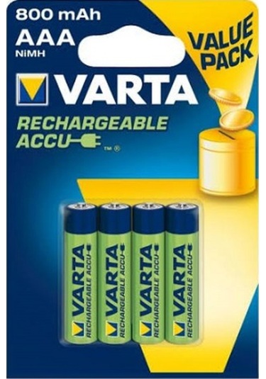 Varta 800 Mah Aaa Şarjlı Kalem Pil 16 Adet