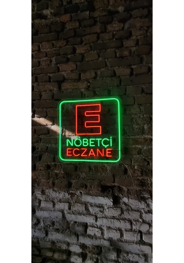 Nöbetçi Eczane Yazısı Neon Led Aydınlatma