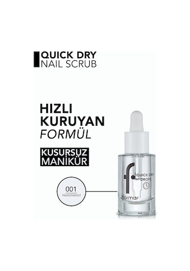 Flormar Quick Dry Drops Besleyici Etkili Oje Kurutucu Yağ 001