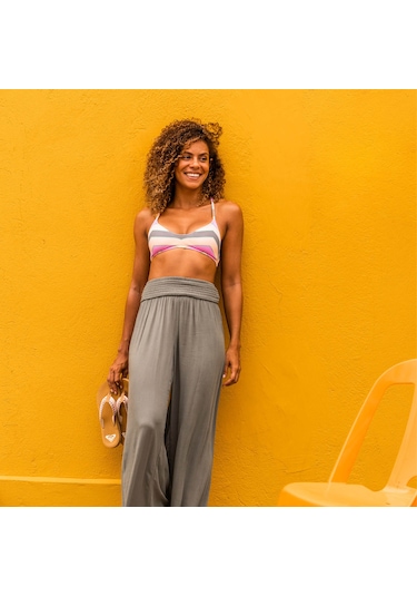 Roxy Roxy Vista Stripe Strappy Bra Kadın Bikini Üst Gny3 Çok Renkli