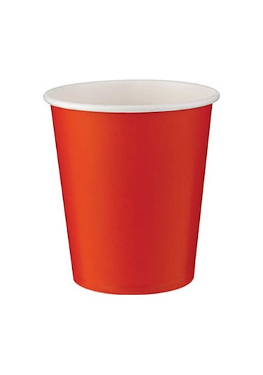 Roll-up Karton Bardak Kırmızı 8 Li