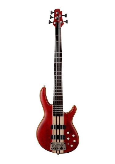 Cort A5plus Fmmh Opbc Bass Gitar, 5 Telli, Open Pore Black Cherry