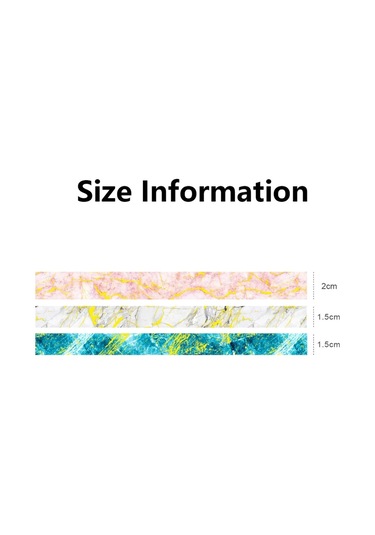 3 Rulo / Set Dıy El Dccount Dekoratif Malzeme Bant Diğer Diğer