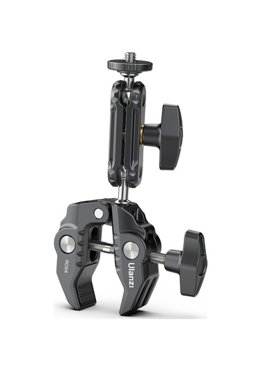 Reedark Çok Fonksiyonlu 360 Dönebilir Alüminyum Kelepçe 1/4 Ve 3/8 İnç Vida 1.5kg Yük Kapasiteli