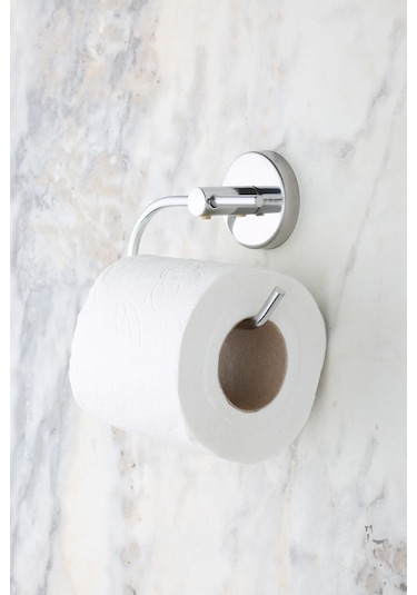 Multistore Krom Açık Tuvalet Kağıtlığı Wc Kağıtlık Tuvalet Kağıdı Askısı Krom