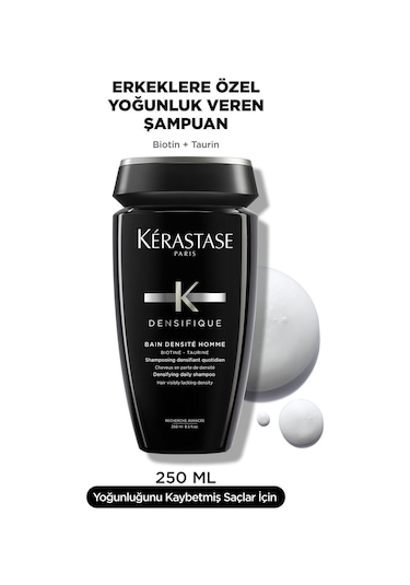 Kerastase Bain Densifique Homme Erkekler için Yoğunluk Veren Şampuan 250 ML
