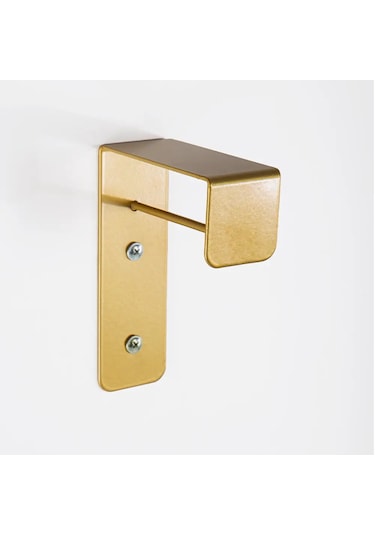 Gold Metal L Model Duvara Monte Askılık Gold