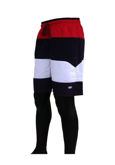 Erkek Lacivert Mıcro Çabuk Kuruma Özellikli Deniz Şortu Edy529l Lacivert - Kırmızı