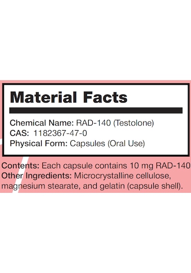 Rad-140 10 Mg 30 Kapsül Aromasız
