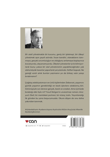 Anayurt Oteli - Yusuf Atılgan - Can Yayınları