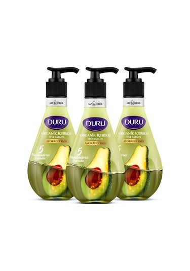 Organik Içerikli Avokado Sıvı Sabun 3x500ml