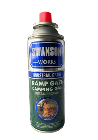 Swanson Works Valfli Kartuş Kamp Ocak Gazı Kamp Gazı 400 ML Yeşil