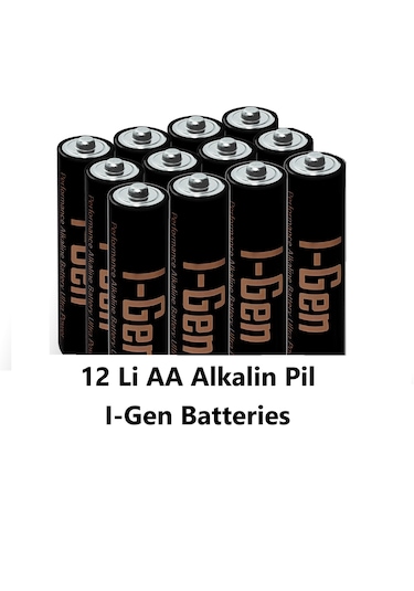 I-Gen A116 Ultra Alkalin AA Kalem Pil 12'li Paket LR6 1.5V