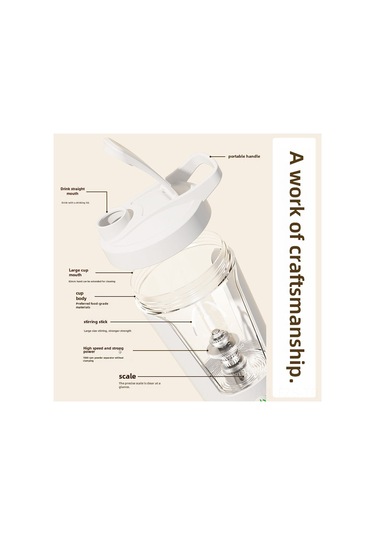 Fosenze 450ml Siyah Otomatik Çalkalama Bardak - Elektrikli Kahve/süt Çırpıcı, Usb Şarjlı, Pratik Kullanım, Sağlıklı Pp Malzeme Diğer