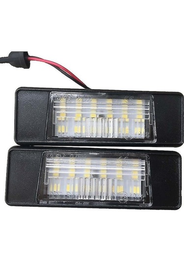 Nissan X-trail Juke Qashqai Versa İçin 2 Adet Arka Plaka Led Lambası, 6000k Beyaz 18 Smd, Hızlı Kurulum, Su Geçirmez, Enerji Tasarruflu