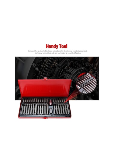 Staxx Power Çok Fonksiyonlu Krom Bits Tutucu Soket Seti 40 Parça