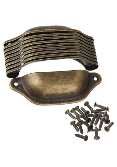 Suntek 10 Adet Antik Pirinç Kapı Dolap Topuzu Dolap Çekmece