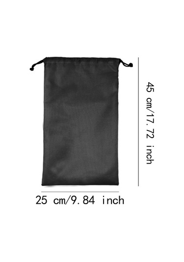 Homyl Bağcıklı Saklama Çantası Hafif Çadır 25cmx45cm Siyah