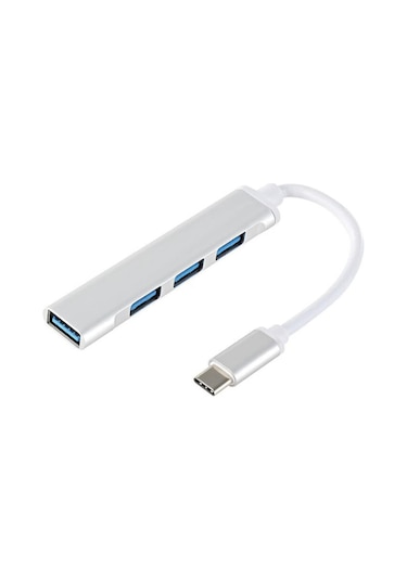 Type-C To 4 Port Usb 3.0 Çoklayıcı Dönüştürücü Adaptör Otg