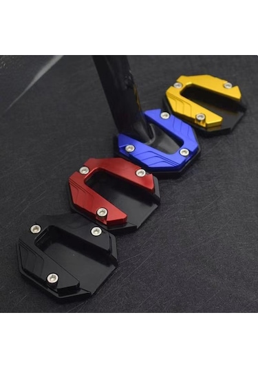 Mavi Semetal Motosiklet Standı Ayak Uzatma Yan Standı Destek Pedi Uzatma Plakası Elektrikli Bisiklet Yan Park İçin