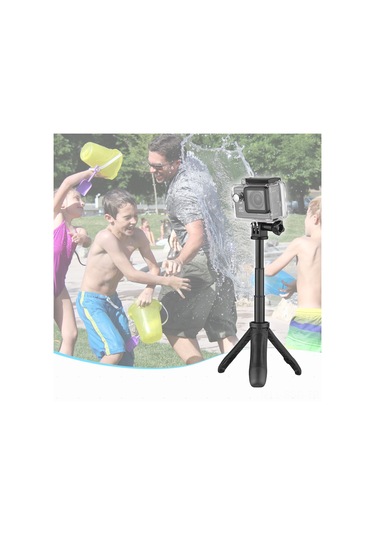Springsun Kırmızı Mini Tripod Ve Selfie Stick, Su Geçirmez Kılıfı Olan Tüm Spor Kameraları İçin Uygun Gopro, Yi, Sjcam