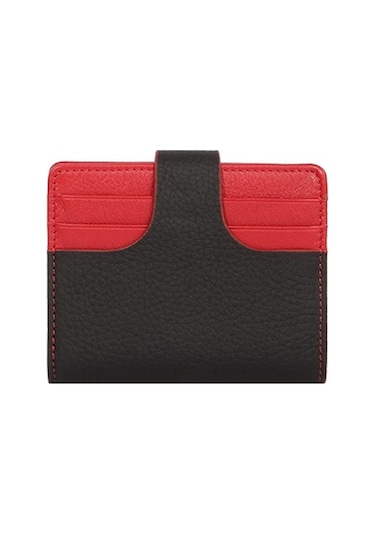 Cengiz Pakel Hakiki Deri Para Bölmeli Erkek Kartlık 2481-Siyah-Kırmızı (496175812)-2481-Siyah-Kırmızı