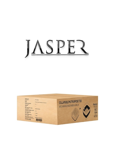 Jasper Jpr-00109 Açık Gri 9 Lt Katlanabilir Su Tahliyeli Çok Amaç Gri