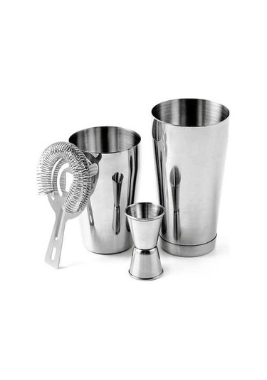 Maoyaya Lichen 4 Parça Paslanmaz Çelik Mikser Seti, Bar & Kokteyl Hazırlama Seti
