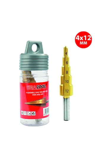 Kademeli Saç Delme Pançı 4 12mm Era56301 Eratool