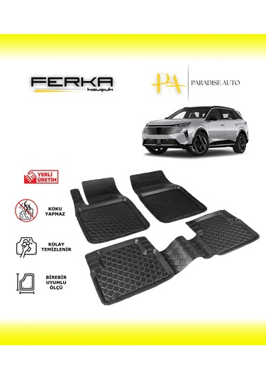 Peugeot 5008 Hybrid 2025 Ve Üstü Uyarlanabilir Havuzlu Paspas