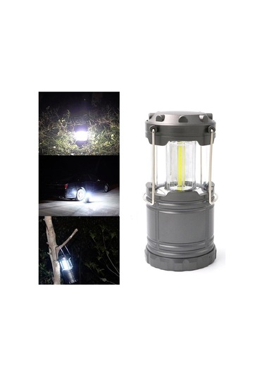 Nurgaz Campout Led Kamp Lambası Gri