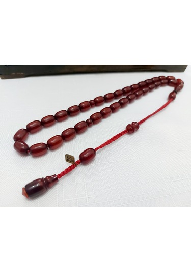 Juaind Hasan Osmnl Bnztm Beyzı Kesim Sıkma Kehribartesbih8.5-12.5