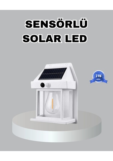Üç Modlu Güneş Enerjili Duvar Lambası 1800mah Bataryalı Ve Hareket Sensörlü