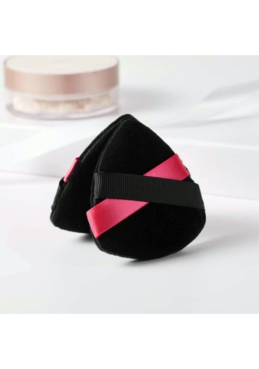 Melien Pamuk Yıkanabilir Kadife Puf Makyaj Süngeri Siyah