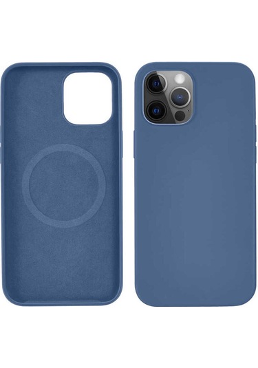 Apple iPhone Uyumlu 12 Pro Csk Zore Silksafe Wireless Kılıf pembe Açık