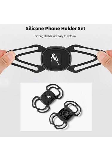 Bisiklet Kök Telefon Tutucu Sürme Bisiklet Cep Telefonu Montaj Braketi Silikon Sabitleme Tutucu