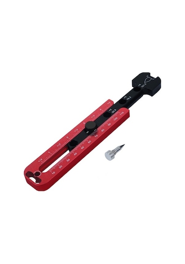 Ebitda Kolay Kullanımlı Ahşap Pergel: Metrik/inç Lazer İşlemeli Alüminyum 154mm Kolay Montaj, Hafif Taşınabilir, Marangozluk İçin Uygun