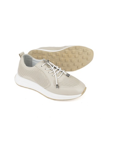 Ziya, Kadın Hakiki Deri Sneaker 1511050z2341 Bej 1511050z2341 340 Bej