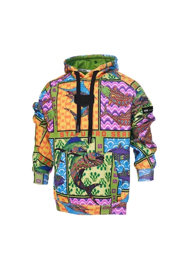 Stafu Pro Prime Kapüşonlu Fish Eye Sweatshirt Çok Renkli