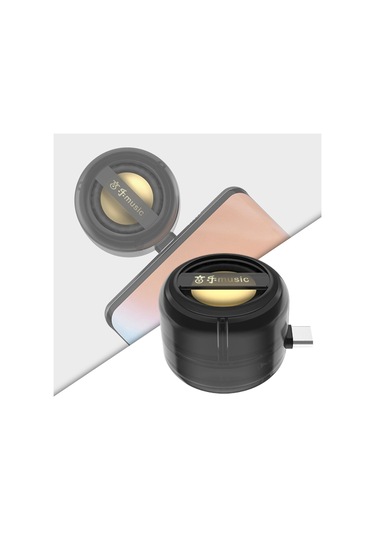 Homyl Usb-c Mini Telefon Hoparlörü Tak Ve Çalıştır, Siyah
